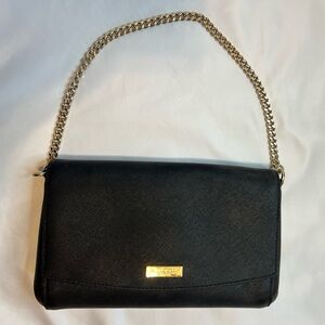 Kate Spade Black Leather Shoulder Bag